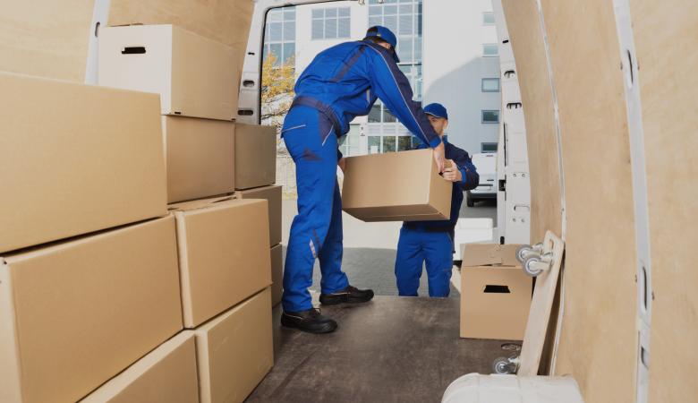 people-with-cardboard-boxes-on-heads